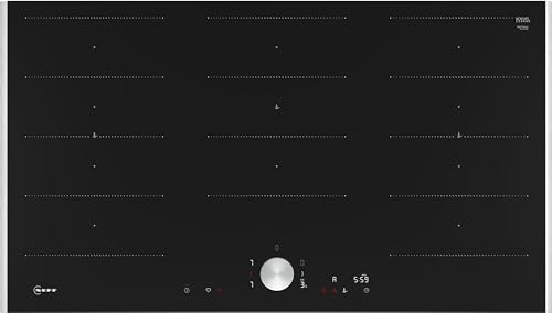 Neff, Home Connect T69Ttx4L0 - Piano Cottura A Induzione Autosufficiente Con Controllo Twist Pad, N90, Larghezza 90 Cm, Nero Con Telaio Sospeso, Home