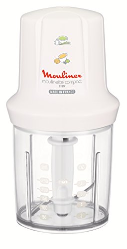 Moulinex Dj3001 Moulinette Compact, 270 W, 43 Decibel, Plastica, Bianco
