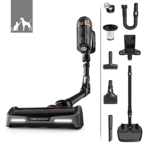 Rowenta Rh99F1 X-Force Flex 15.60 Aspirapolvere Senza Fili Scopa Elettrica Leggera Multisuperficie, Tecnologia Flex, Luce Led