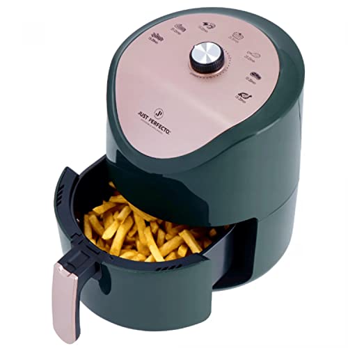 Just Perfecto Friggitrice Ad Aria Con 7 Programmi - Air Fryer 3.5L - Forno Ad Aria 1200W - Friggitrice Aria Senza Olio - Arrostire Grigliare, Cuocere,
