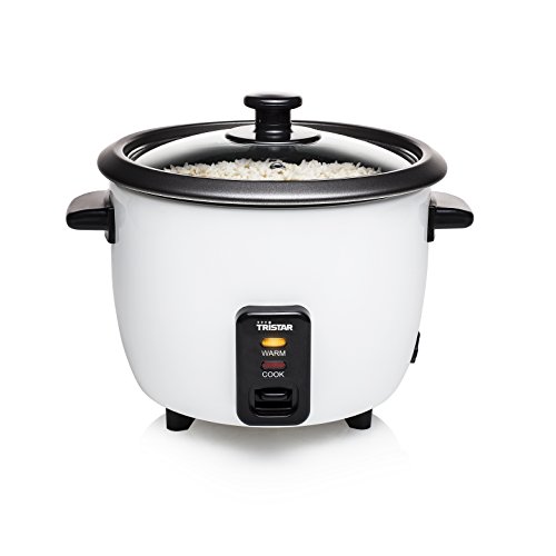 Tristar Cuociriso Rk-6117-0,6 Litri - Funzione Di Mantenimento In Caldo, 300 W, 0,6 L, 18 X 18 X 18 Cm, Nero, Bianco