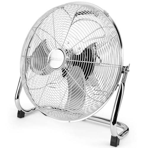 Proficare Pc-Vl 3065 - Girandola A Vento, Angolo Di Inclinazione Regolabile, 3 Velocità, Ø Ca. 40 Cm, In Acciaio Inox