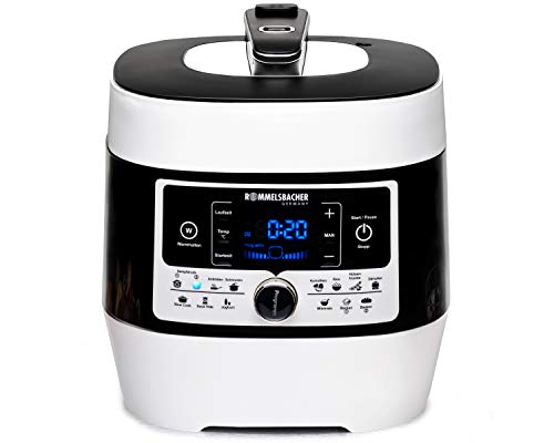 Rommelsbacher Md 1000 'Meinhans' – L'Originale – 14 Programmi Automatici Regolabili Da 40 °C A 170 °C, 2 Livelli Di Pressione Del Vapore, Pentola Anti