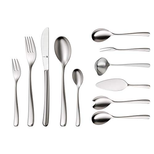 Wmf Besteck-Set 66-Teilig Für 12 Personen Vision Cromargan Protect Edelstahl Mattiert Extrem Kratzbeständig Mit Eingesetzter Messerklinge Posate Per B