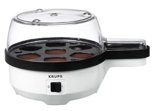 Krups Ovomat Eg2331 - Fornello Speciale Per Uova, Fino A 7 Uova, Capacità Generosa, Porta Uova Estraibile, Segnale Acustico, Con Misurino Con Tagliuov
