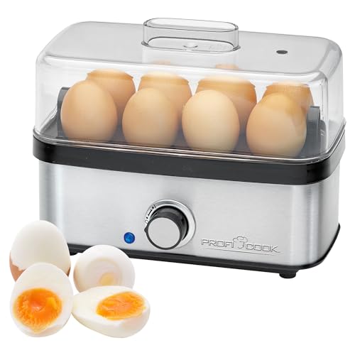 Cuociuova Proficook® Per Un Massimo Di 8 Uova | Cuociuova Con Funzione Omelette/Poching | Cuociuova Con Portauova E Misurino Con Raccogliuova |Cuociuo