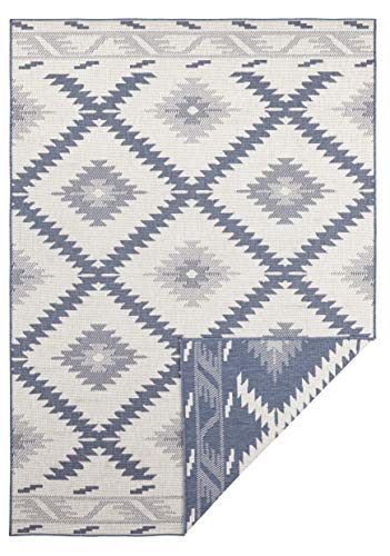 Bougari Tappeto, Blau Creme, 80 X 250 Cm