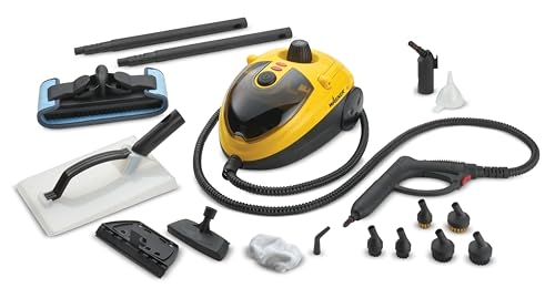 Wagner Power Steamer 915 E, Multifunzione Pulitore A Vapore Con 18 Accessori, Pressione 3,5 Bar, Tempo Di Vapore Circa 40 Min., 1,2Lt, Capacitá Serbat