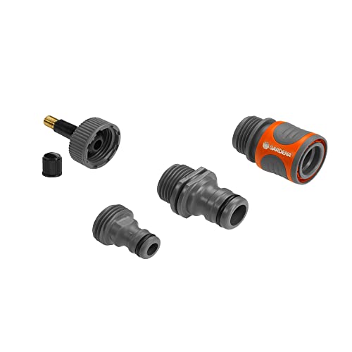 Gardena Set Di Valvole Di Drenaggio: Set Di Valvole Per Il Drenaggio Manuale, 3 Attacchi Per Raccordo Per Tubi Ogs, Nipplo Ogs E Nipplo Profi System (