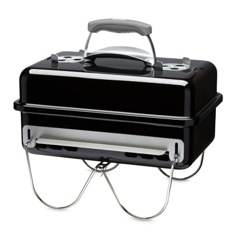 Weber Go-Anywhere Barbecue A Carbone, Portatile, 42 X 26 Cm, Nero (1131004)