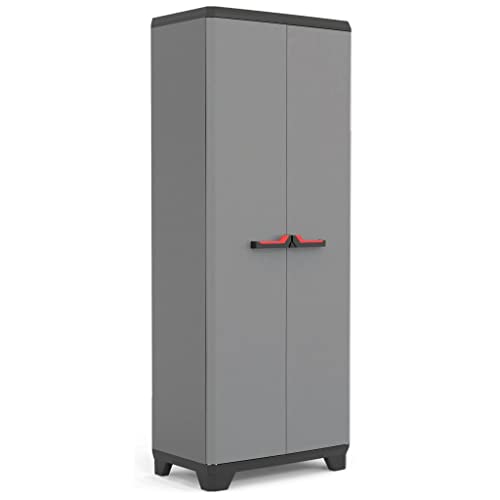 Keter Armadio Alto Stilo, 3 Ripiani Regolabili, Grigio Scuro, 68X39X173 H Cm