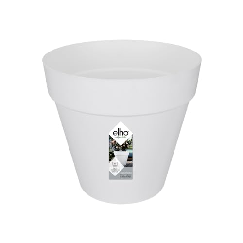 Elho Loft Urban Round Vaso Da Giardino, Bianco, 29X29X26.2 Cm
