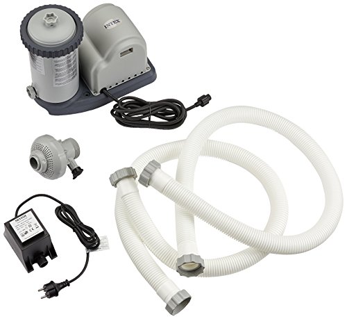 Intex 28636Gs - Pompa Filtro Per Piscina, 12 V, 50Hz, 5,7M³ / Hr, Grigio