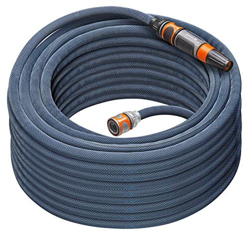 Gardena Liano Xtreme 1/2 Pollici, Set Da 30 M: Tubo Da Giardino In Tessuto Molto Robusto, Per Rubinetti Interni, Con Tubo Interno In Pvc, Peso Ridotto