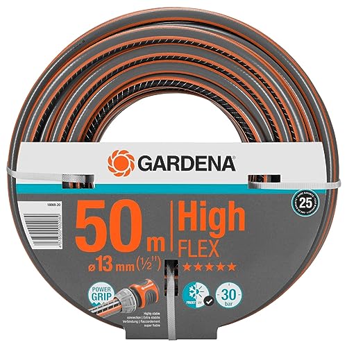 Gardena Comfort Highflex 13 Mm (1/2 Pollice), 50 M: Tubo Da Giardino Con Profilo Di Presa Di Forza, Pressione Di Scoppio Di 30 Bar, Dimensionalmente S