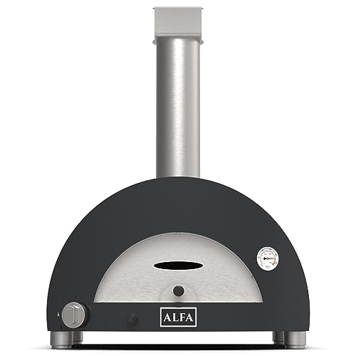 Alfa Forni Barbecue A Gas Di Marca Modello Moderno 1 Pizza Gas Ardesia Grey
