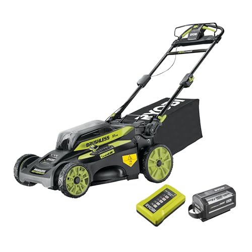 Ryobi Ry36Lmx51A-160 - Tosaerba A Batteria Da 36 V, Con Batteria E Caricabatterie, Larghezza Di Taglio 51 Cm