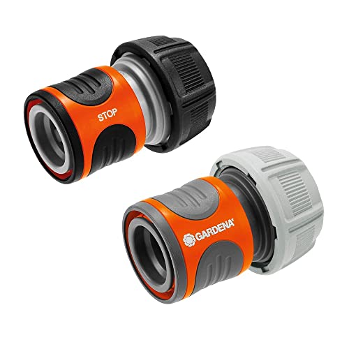 Gardena Set Di Raccordi Per Tubi Flessibili Da 19 Mm (3/4 Pollici): Per L'Inizio E La Fine Del Tubo, Il Collegamento Si Adatta A Tutti I Pezzi Di Gard