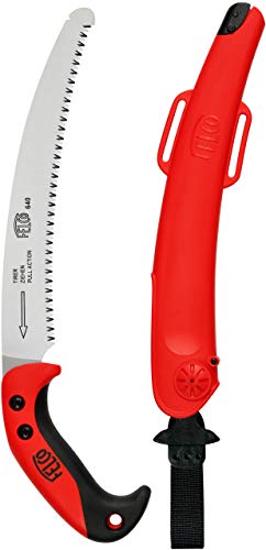 Felco 640 Sega Curva (Lama 27 Cm, Sega Da Potatura Incl. Custodia, Taglio Ø 100 Mm, Lunghezza 44 Cm, Sega Da Potatura Con Impugnatura Ergonomica, Per