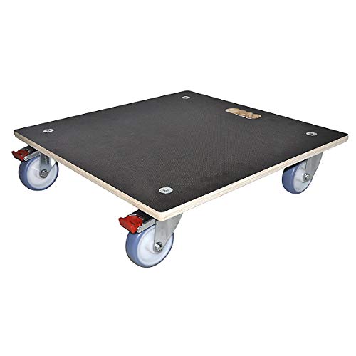 Wagner Carrello Per Piante Maxigrip 58 X 58 X 14,5 Cm I Portavaso Per Interni Ed Esterni I Carrello In Legno Fsc® I 2 Ruote Con Freno I Portata 300 Kg