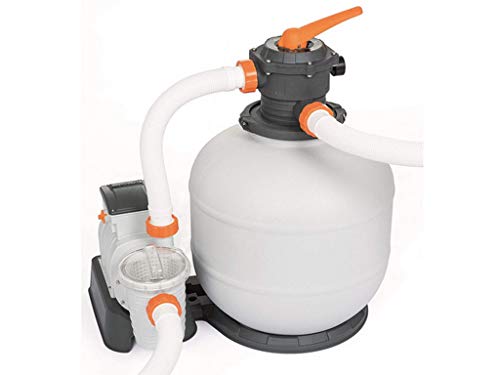 Bestway Pompa Di Filtraggio A Sabbia Flowclear 58499, Portata 7.571 L/H Per Piscine Fuori Terra