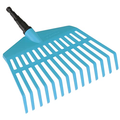 Gardena Scopa Combinata: Il Rastrello Leggero E Maneggevole Per Piccoli Giardini, Denti In Plastica Di Alta Qualità, Larghezza 27 Cm, Adatto A Tutte L