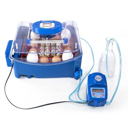 Borotto Lumia 16 Expert - Incubatrice Per Uova Professionale Brevettata, Materiale Termoisolante Con Antibatterico, Con Umidificatore Automatico Sirio
