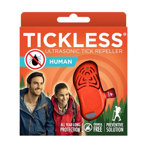 Tickless Human Repellente Ad Ultrasuoni Contro Le Zecche Per Ogni Età - Arancione