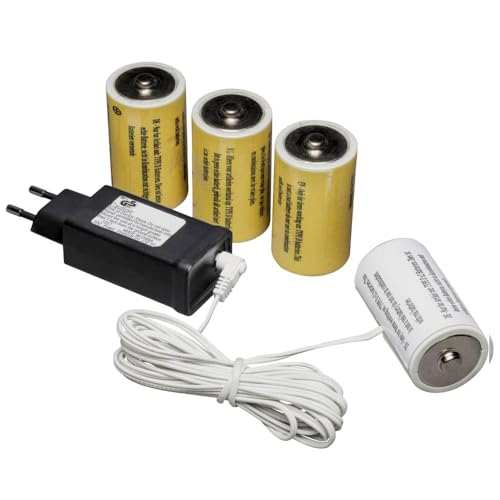 Konstsmide 5184-000 - Adattatore Di Alimentazione Per Batteria Per Interni, Alimentato A Rete, 4 X D