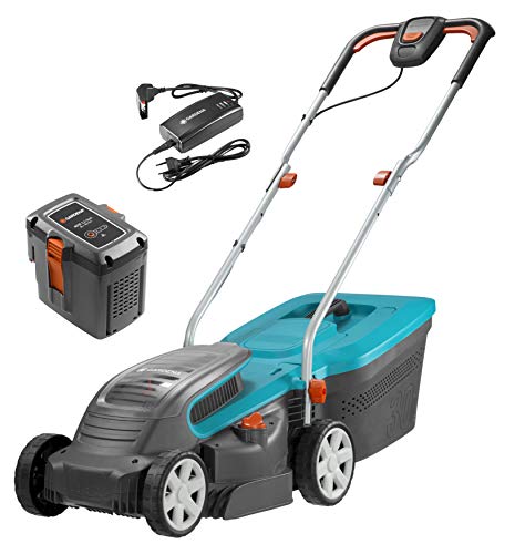 Kit Tosaerba A Batteria Gardena Powermax Li-40/32: Per Superfici Sino A 280 M², Larghezza Di Taglio 32 Cm, Altezza 20-60 Mm, Capacità 40 L (5033-20)