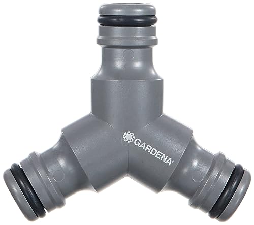 Gardena Raccordo A Y: Raccordo Per Diramazione Tubo Flessibile, Raccordo Nel Tubo Flessibile Per Passaggio Da Tubi Da 19 Mm (3/4 Pollice) A 13 Mm (G 1
