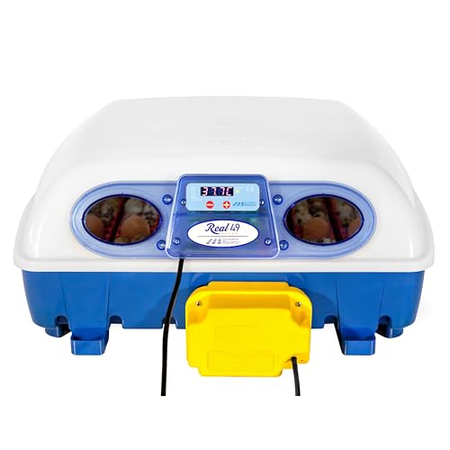 Borotto Real 49 Automatica - Incubatrice Professionale Brevettata, Con Girauova Automatico - Per 49 Uova O 196 Uova Piccole