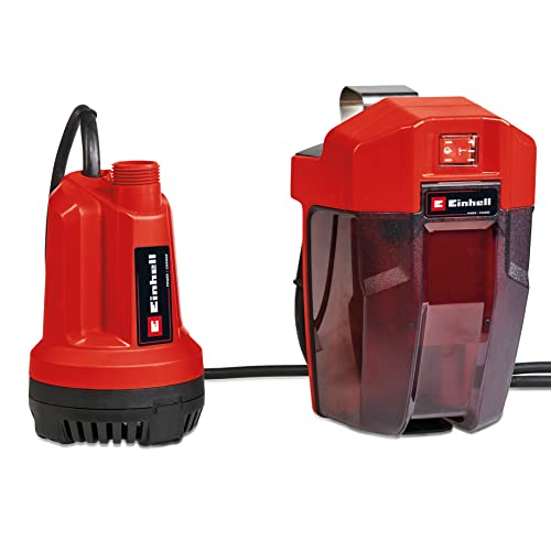 Einhell Ge-Sp 18 Li - Solo Pompa Per Acque Chiare A Batteria Power X-Change (18V,Prevalenza 8 M, Portata 5000 L/H, Profondità Max Immersione 4 M, Senz