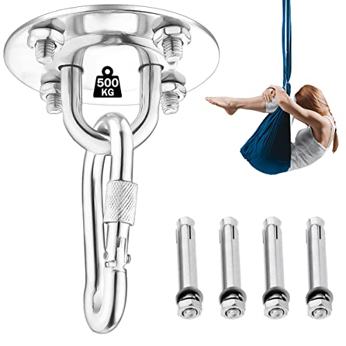 Gancio Per Soffitto, Supporto Per Sacco Da Boxe, Yoga E Amaca Fissaggio A Muro, Ancoraggio Da Parete Allenamento In Sospensione Acciaio Inossidabile T
