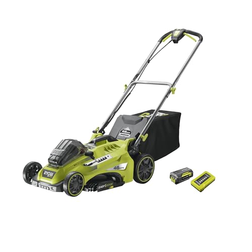 Ryobi - Tosaerba Brushless Con Movenza Assistita 36V (1X 5.0Ah), Taglio 46Cm