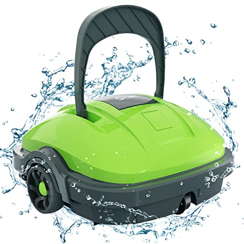 Wybot Robot Pulitore Cordless, Aspirapolvere Automatico Per Piscina Che Dura 50-60 Minuti, Per Piscine Fuori Terra E Piscine Interrate A Fondo Piatto,