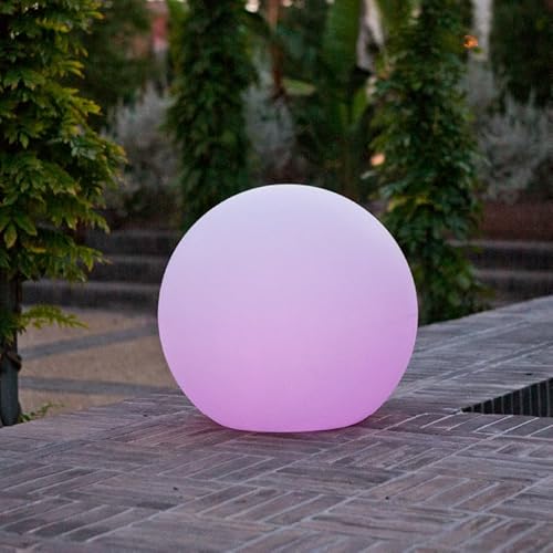 Newgarden - Sfera Luminosa Per Esterni, 50 Cm, Ricarica Solare + Elettrica
