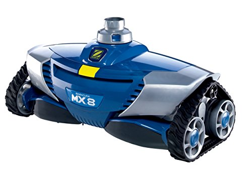 Zodiac W70668 Robot Pulitore Idraulico Per Piscine, Fondo E Pareti, Per Piscine 12 X 6 M Massimo, Aspirazione Meccanica, Mx8, Blu