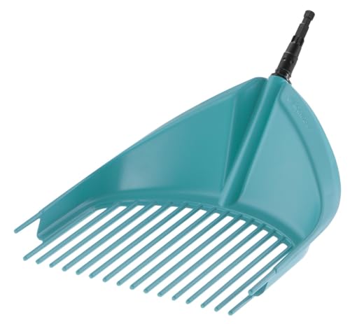 Gardena Pala Rastrello Combisystem: Pala Rastrello Maneggevole Per Spazzare E Raccogliere Foglie E Scarti Del Giardino, Con Robusti Denti In Plastica,