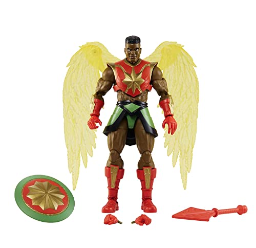 Masters Of The Universe - Action Figure Sun-Man Snodata E Con Accessori, Da Collezione, Giocattolo E Regalo Per Bambini 6+ Anni, Hdr47