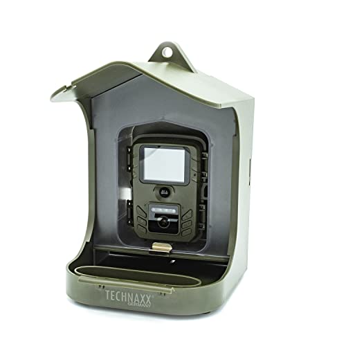 Technaxx Mangiatoia Per Uccelli Con Videocamera Integrata, Scatola Da Per Cibo E Bagno Per L'Acqua - Kit Di Installazione Versatile - Full Hd Videocam