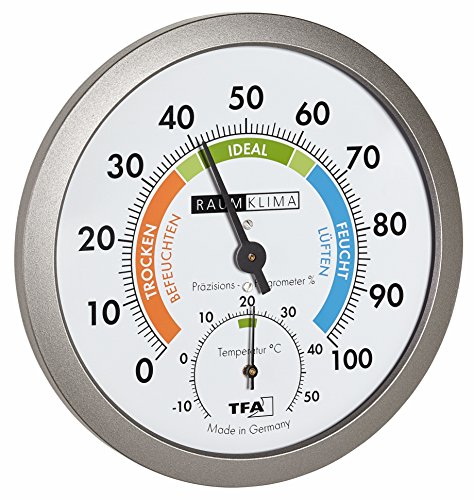 Tfa Dostmann Termo-Igrometro, Bianco/Grigio, 120 X 37 X 120 Cm, 45.2042.50