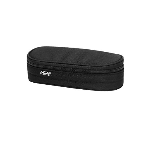 Herlitz Etui Astuccio, 22 Cm, Nero (Schwarz)