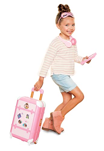Disney Princess Trolley Deluxe, Set Da Gioco Con Valigia E Accessori Da Viaggio Disney Princess Style Collection. 14 Accessori Per Giochi Di Imitazion