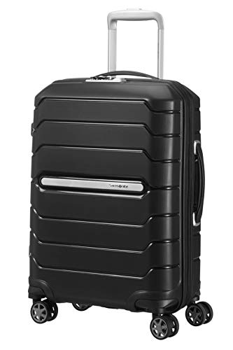 Samsonite Flux Spinner S Bagaglio A Mano Espandibile, 55 Cm, 44 L, Nero (Black)