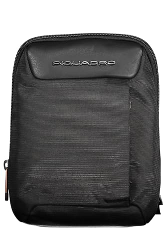 Piquadro Macbeth Borsello Piccolo In Pelle E Tessuto Per Ipad Mini, Nero, Taglia Unica