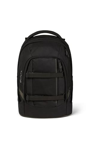 Satch Zaino Unisex Per La Scuola, Per Bambini, Confezione Da 1, Blackjack - Nero, Taglia Unica, Zaino Per La Scuola