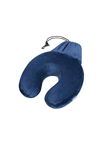 Samsonite Global Travel Accessories - Memory Foam Pillow + Pouch Cuscino Da Viaggio 29 Centimeters 1 Blu (Midnight Blue)
