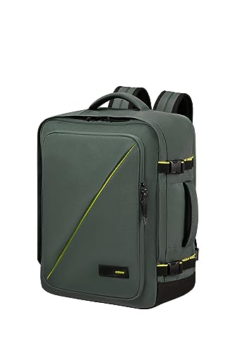 American Tourister Take2Cabin - Borsa A Mano Easyjet 36 X 20 X 45 Cm, 38.5 L, 0.70 Kg, Bagaglio A Mano, Zaino Da Aereo M Underseater, Verde (Dark Fore
