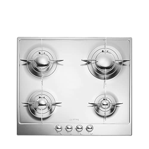 Smeg P64Es Incasso Piano Cottura A Gas Acciaio Inossidabile Piano Cottura